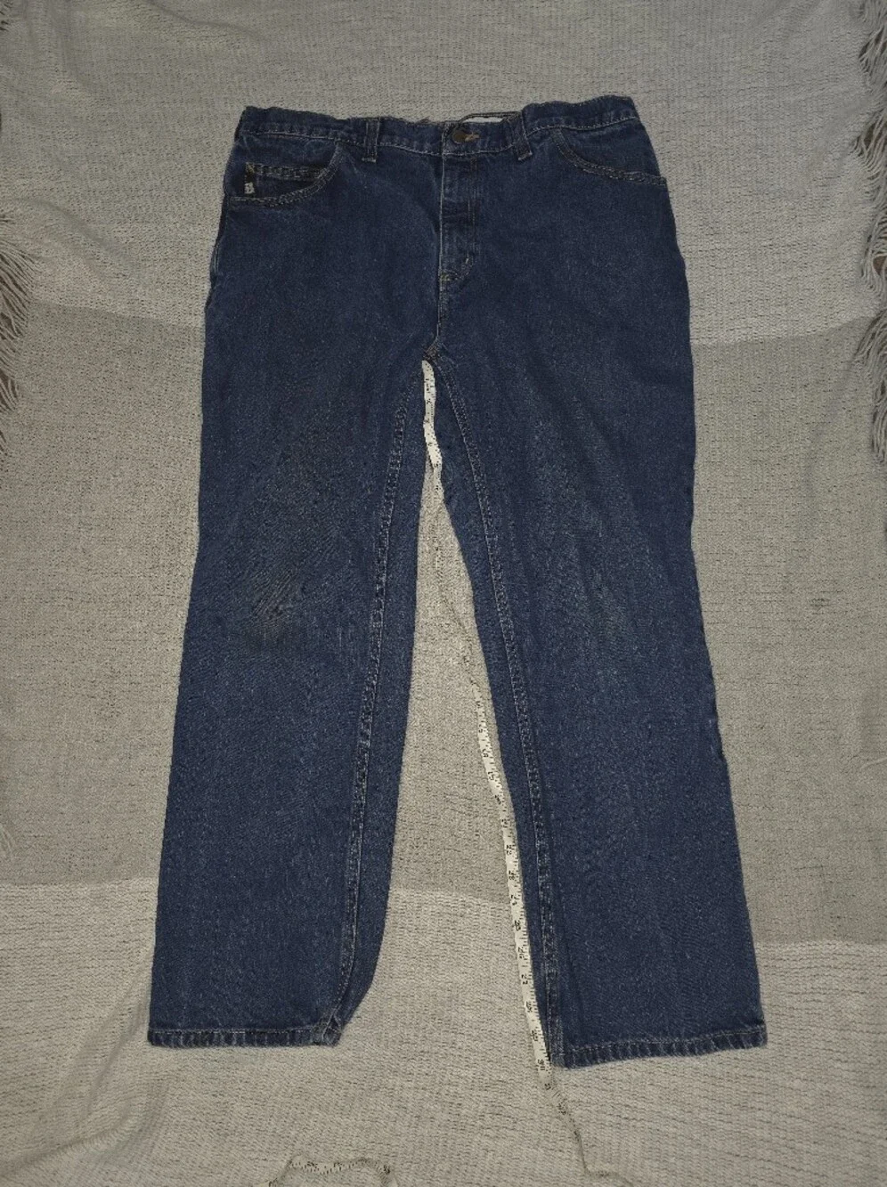 Carhartt Fr 38 X30 Dark Blue Denim Jeans